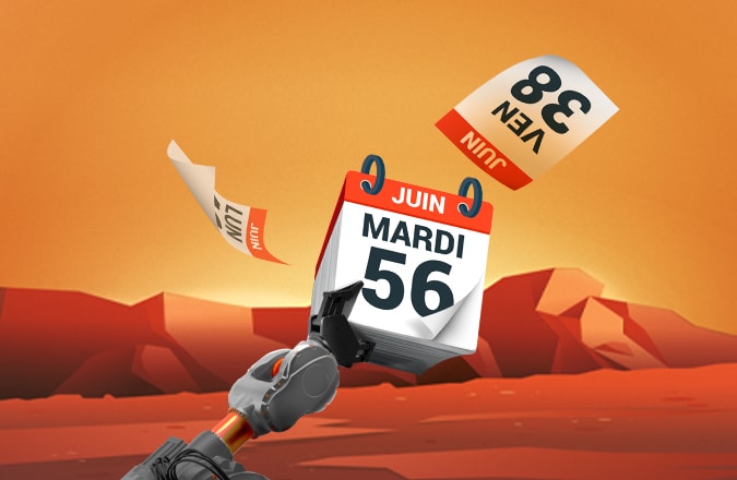 Sur Mars, une année dure 687 jours !