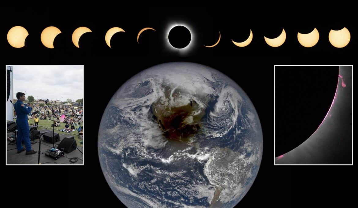 L’éclipse du 8 avril en images