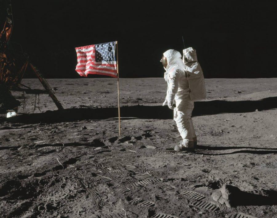 L'astronaute Edwin "Buzz" Aldrin pose pour une photo lors du premier moonwalk le 20 juillet 1969.