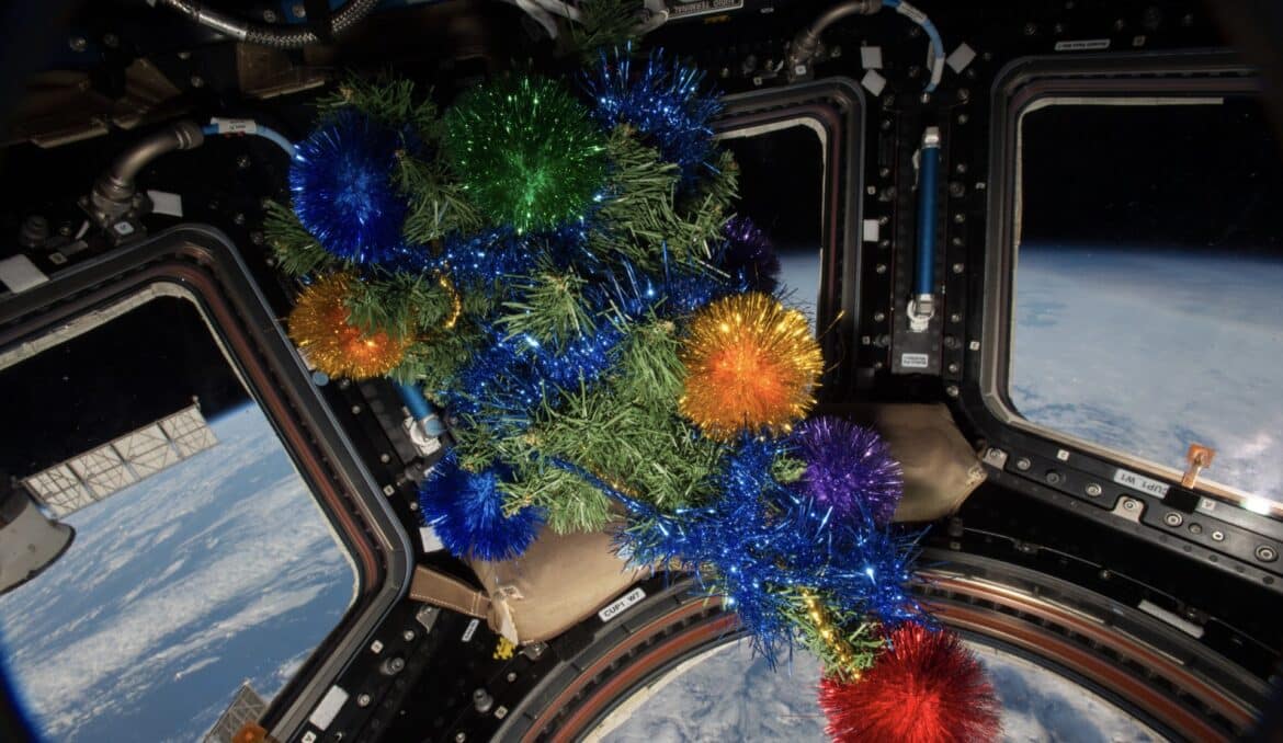 La fin d’année se fête aussi dans l’espace