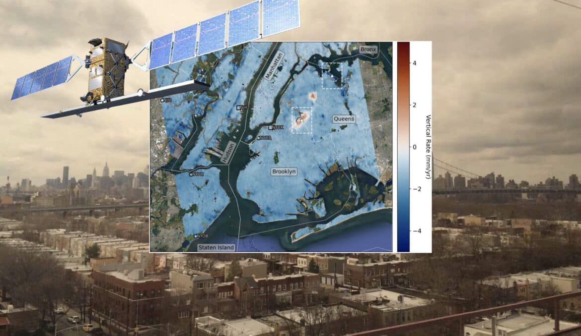 La ville de New York s’enfonce selon le satellite Sentinel-1