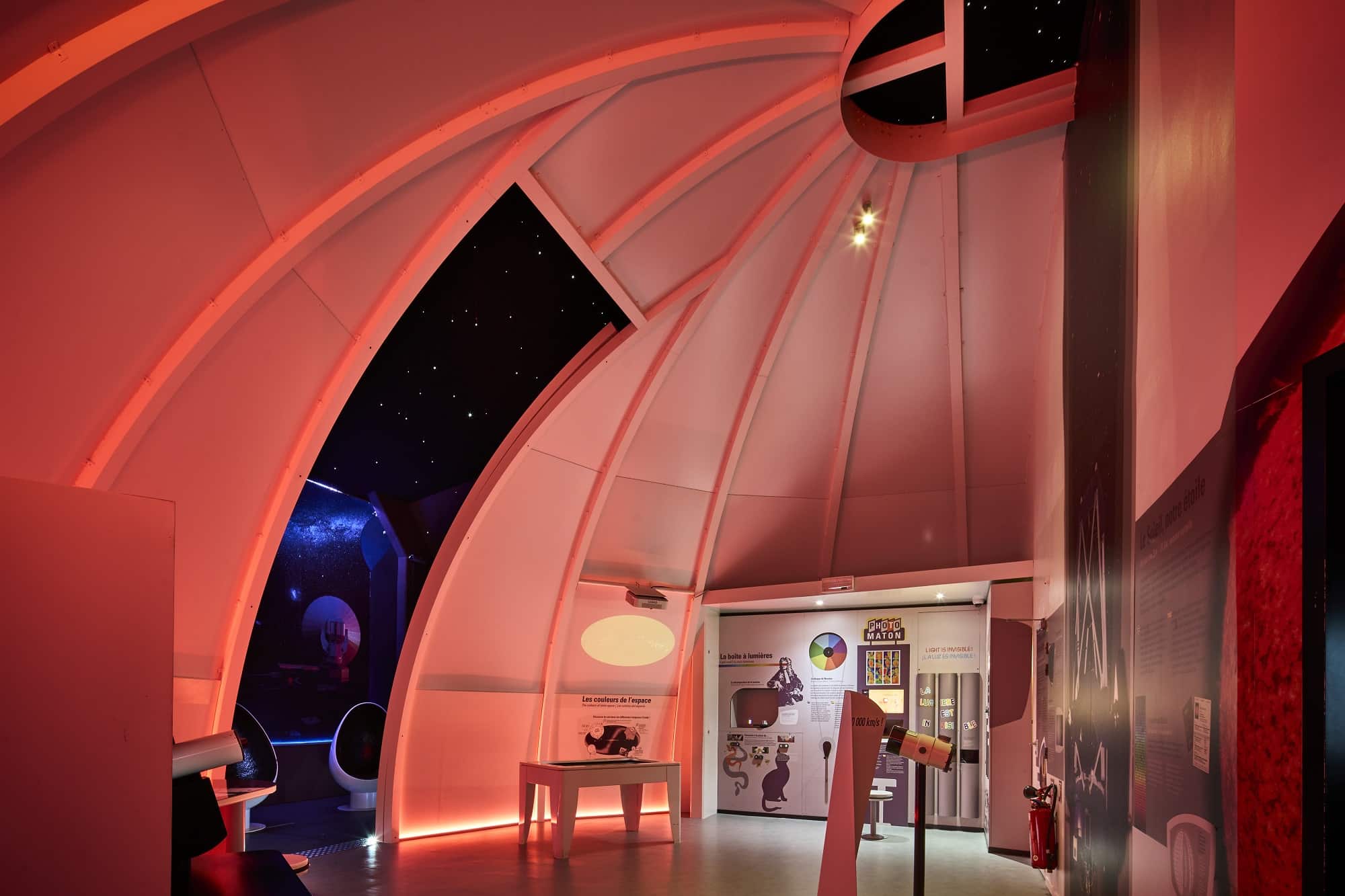 L'intérieur de l'observatoire