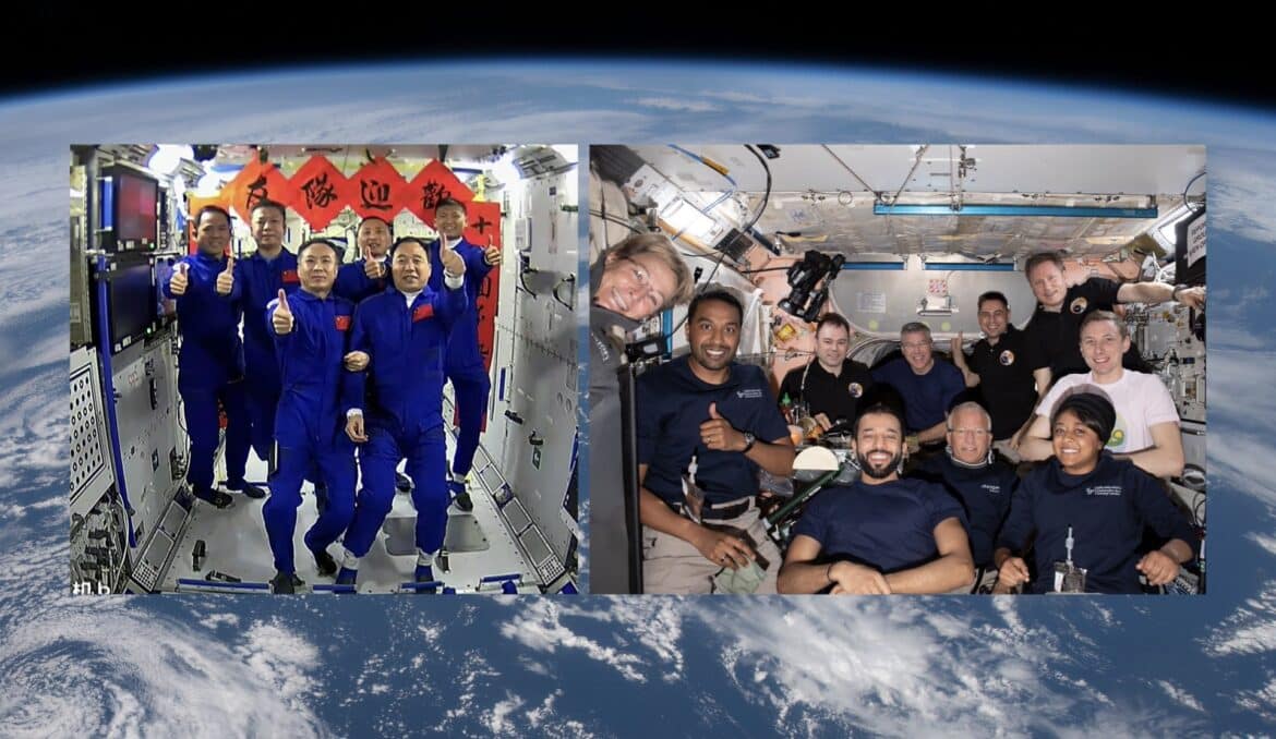 17 personnes sur orbite, un nouveau record