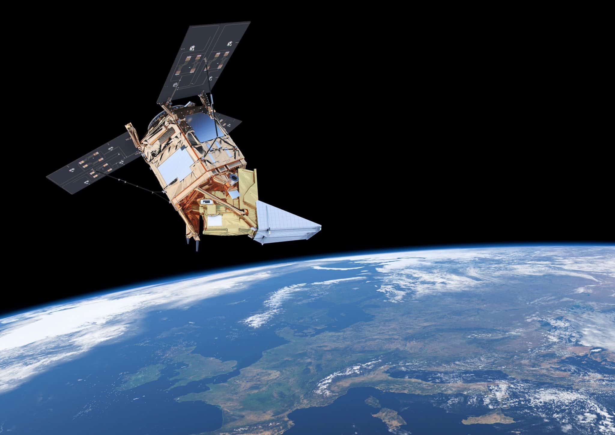 Image d’illustration du satellite Sentinel-5P. Crédit : ESA