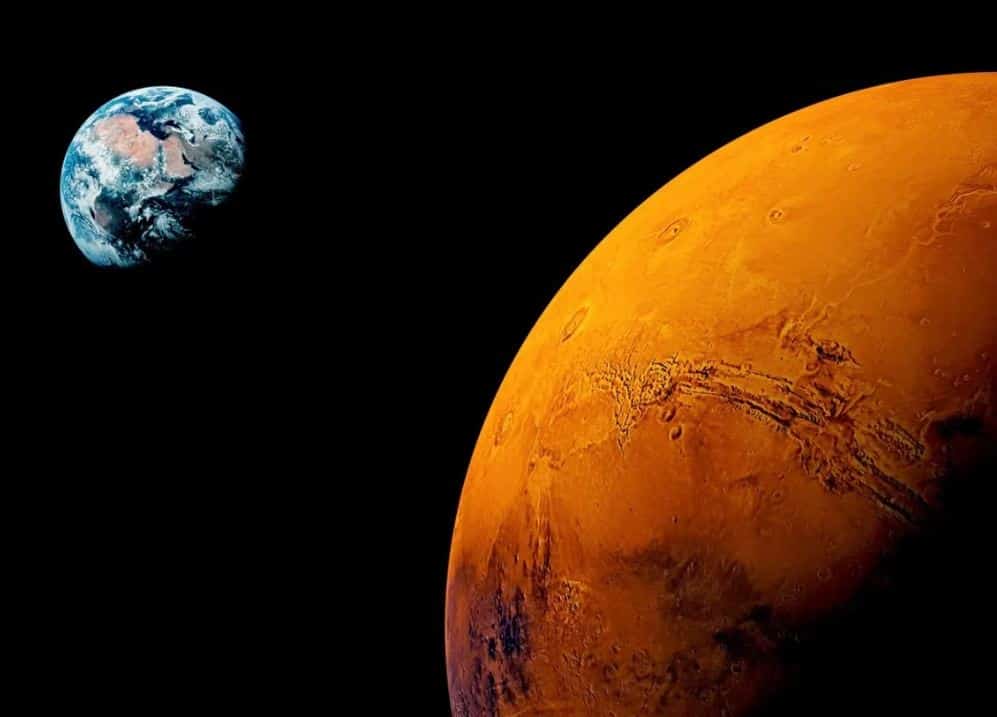La Terre et Mars